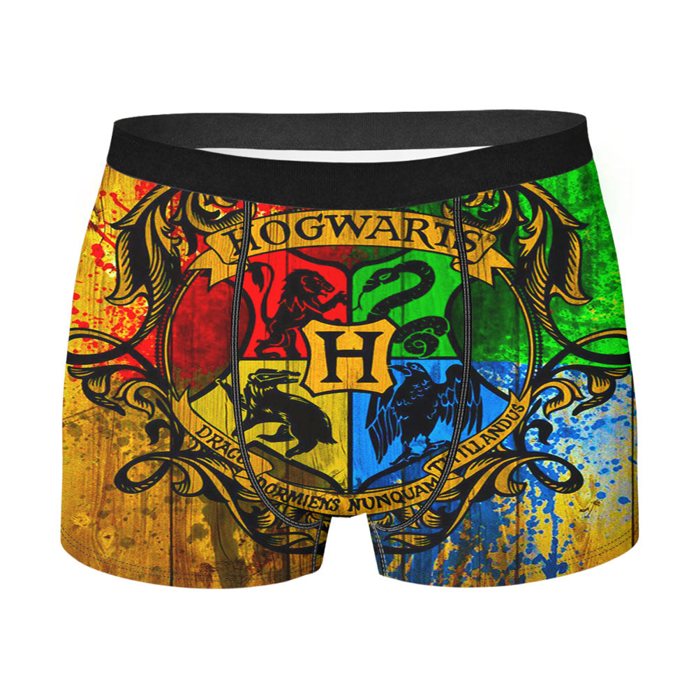 Harry Potter Hogwarts Logo Men'S Boxer Briefs