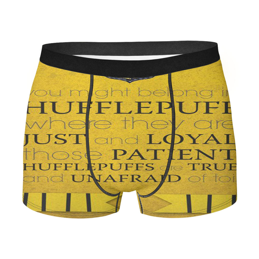 Harry Potter Hufflepuff Crest Men'S Boxer Briefs