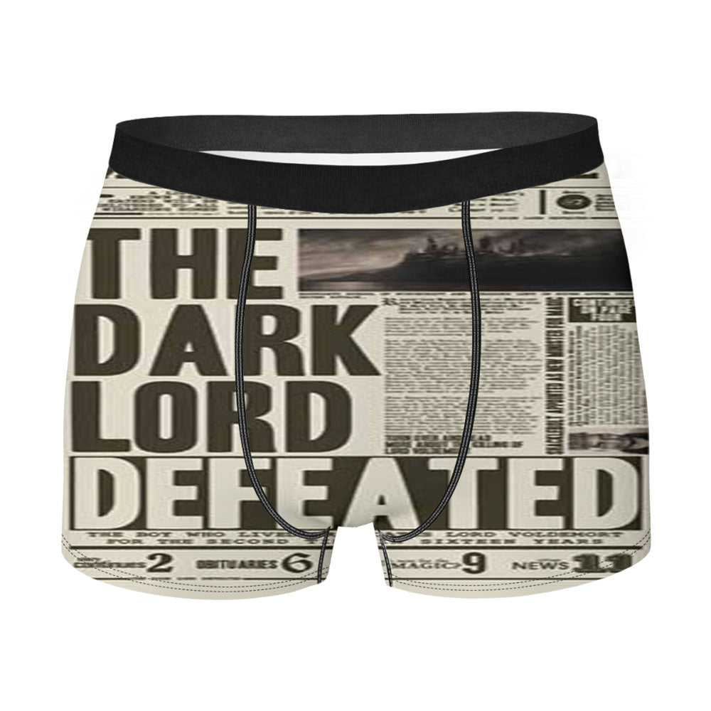 Harry Potter Newspaper Men'S Boxer Briefs