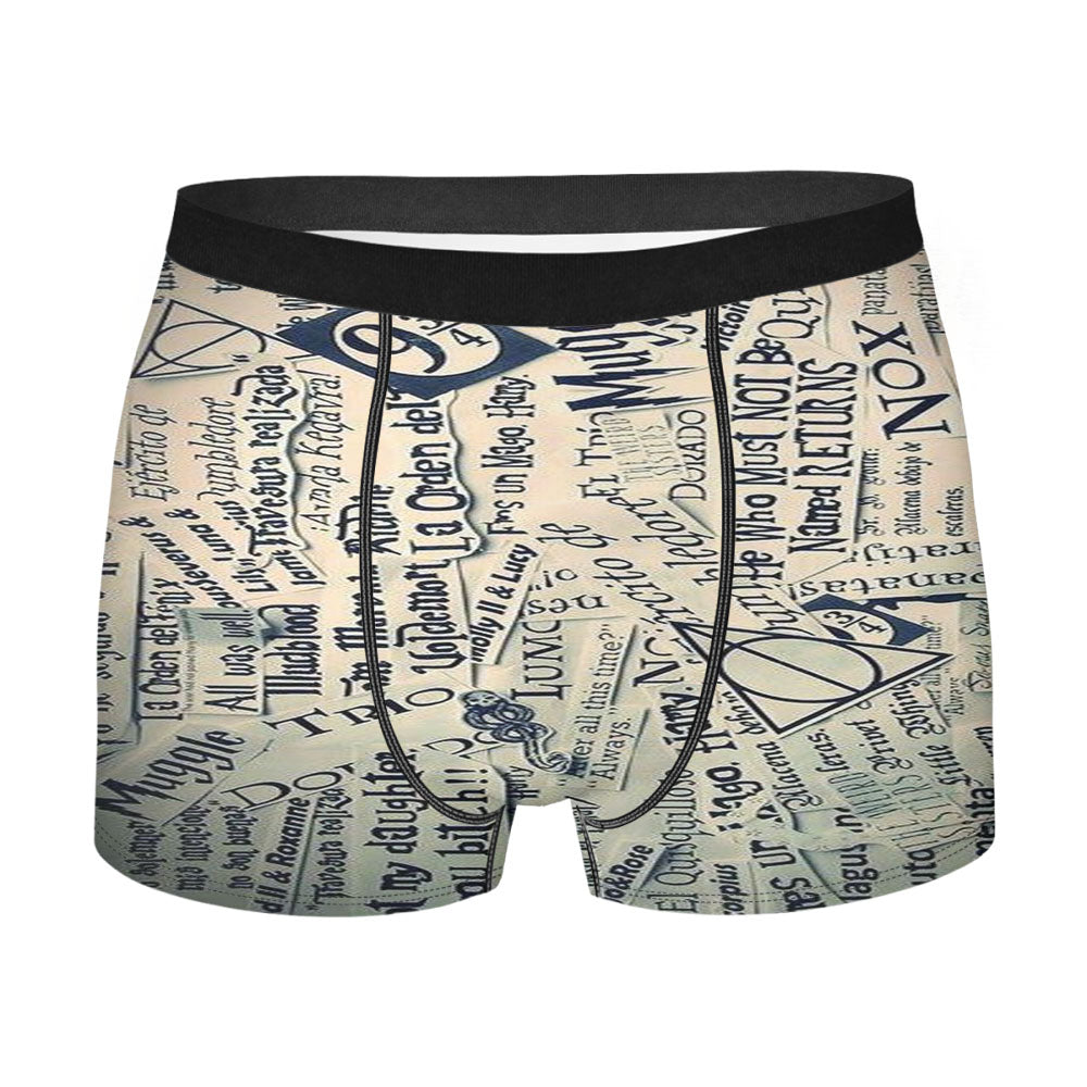 Harry Potter Quotes Collage Men'S Boxer Briefs