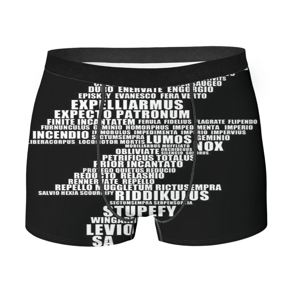 Harry Potter Spell Black Cover Men'S Boxer Briefs