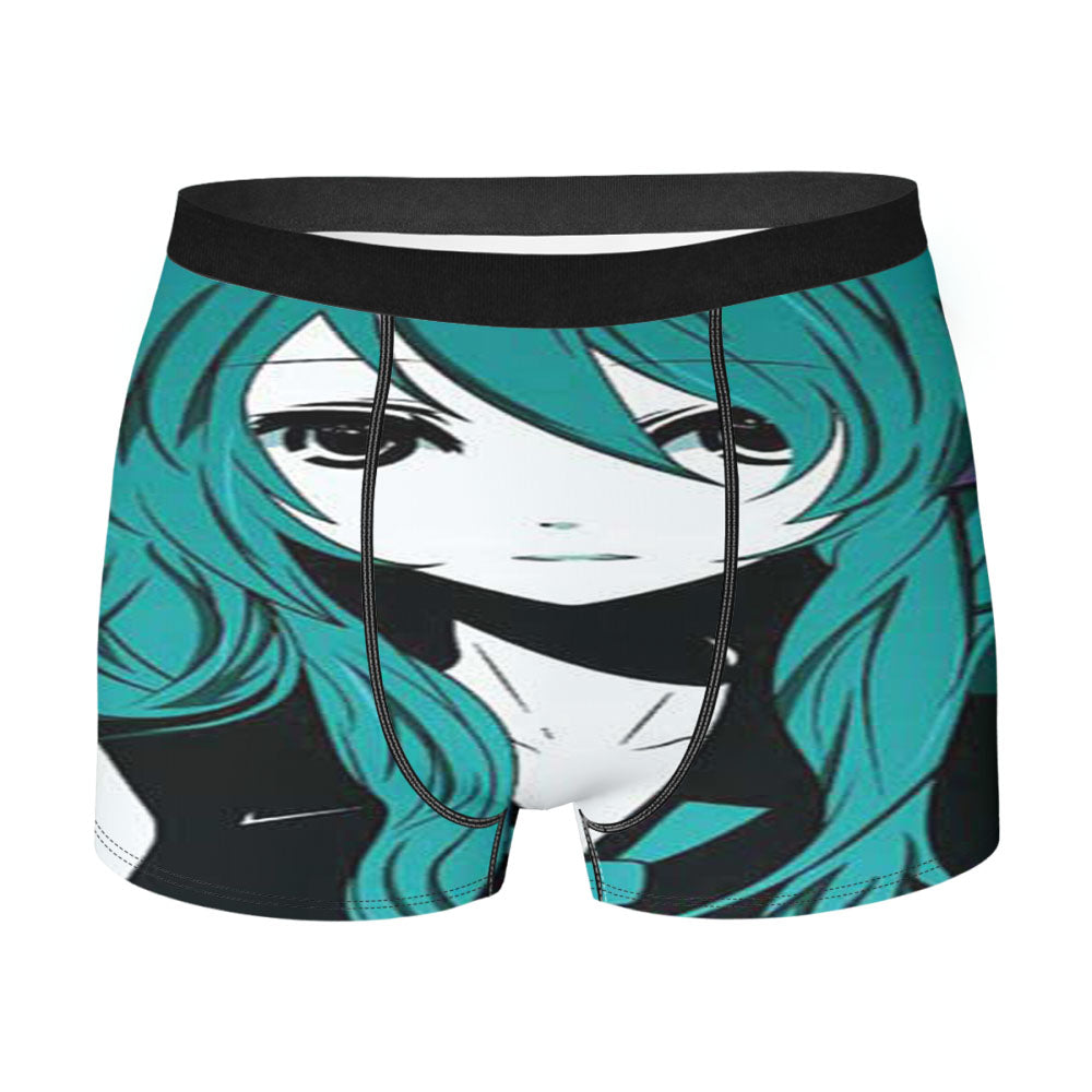 Hatsune Miku Greens Men'S Boxer Briefs