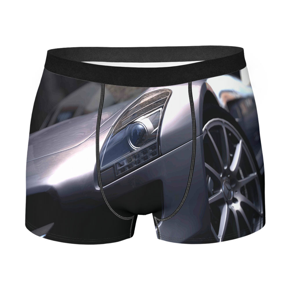 Head Lamp Sport Car Men'S Boxer Briefs