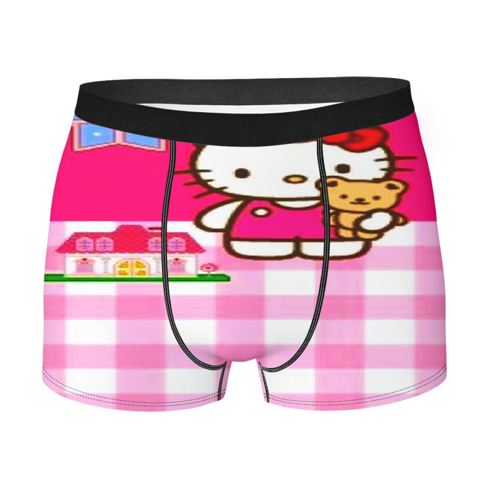Hello Kitty Pink Men'S Boxer Briefs