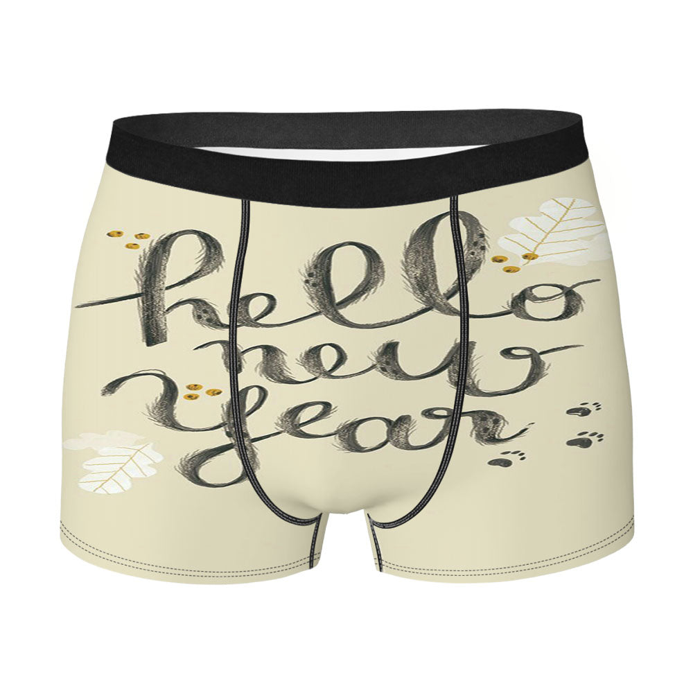 Hello New Years Men'S Boxer Briefs
