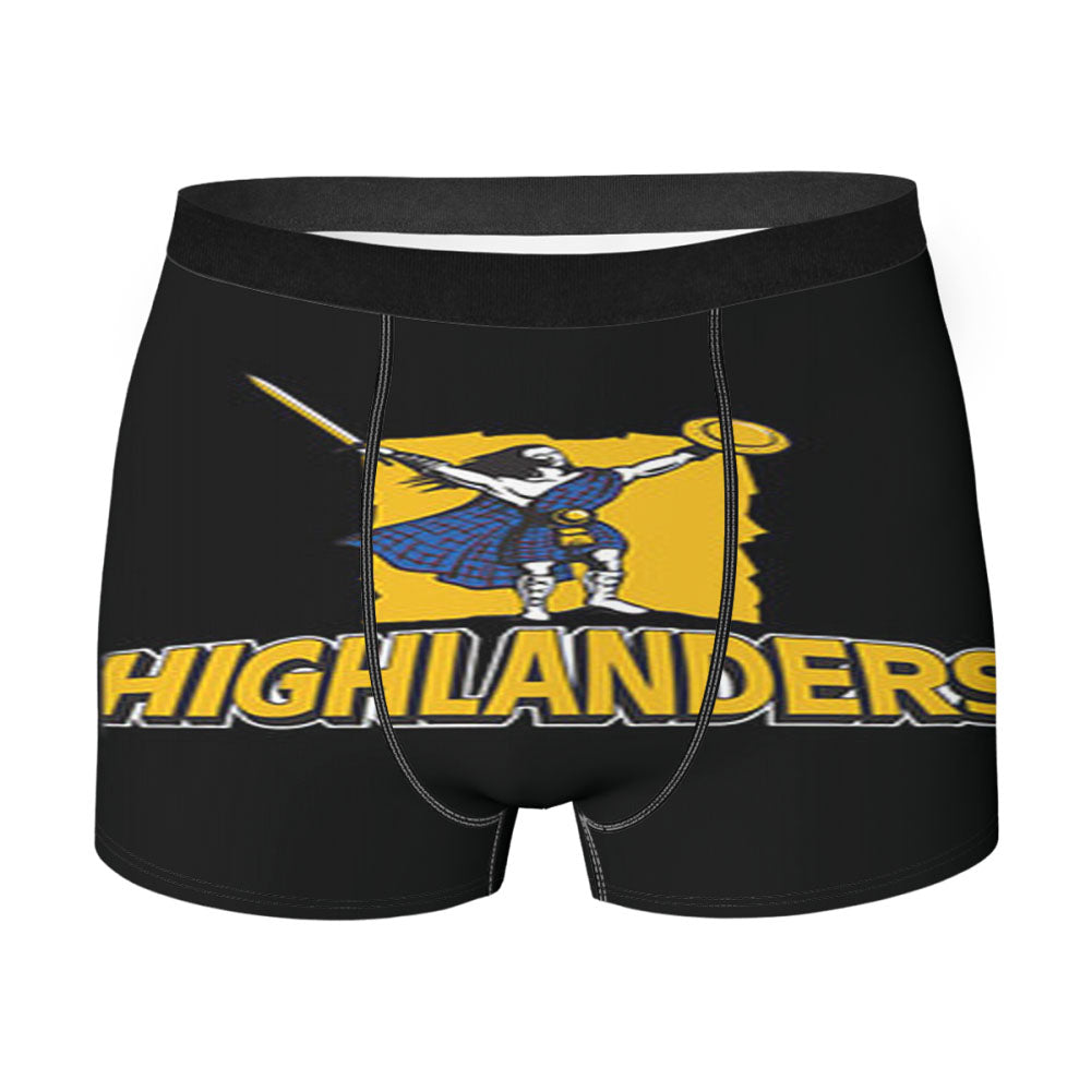 Higlanders Logo Black Men'S Boxer Briefs