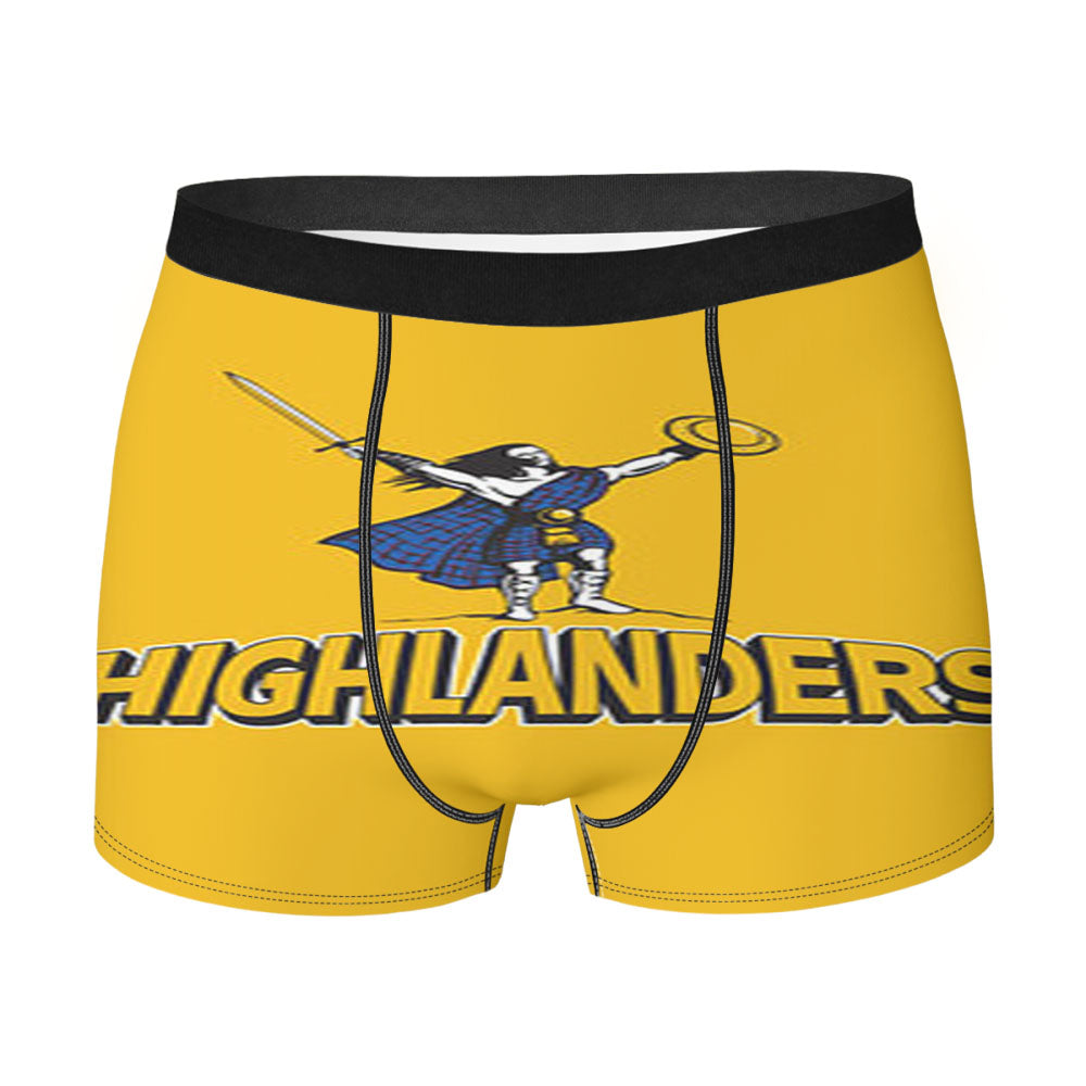 Higlanders Logo Yellow Men'S Boxer Briefs