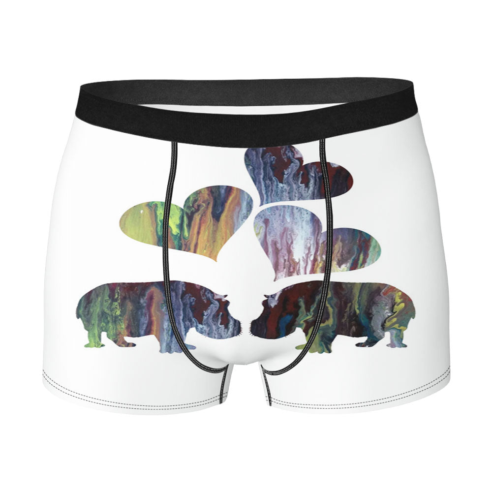Hippo Art Men'S Boxer Briefs