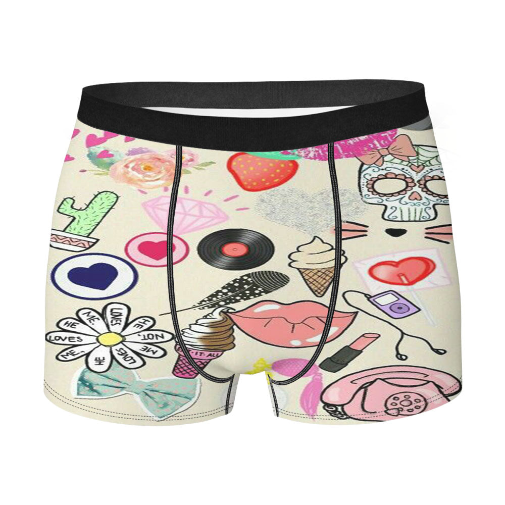 Hipster Man Freak Cute Men'S Boxer Briefs