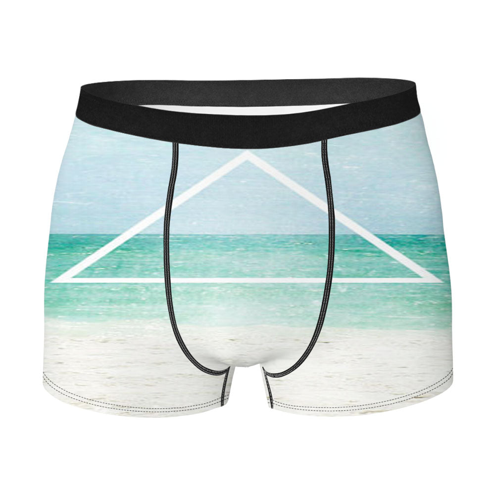 Hipster'S Ocean Triangle Men'S Boxer Briefs