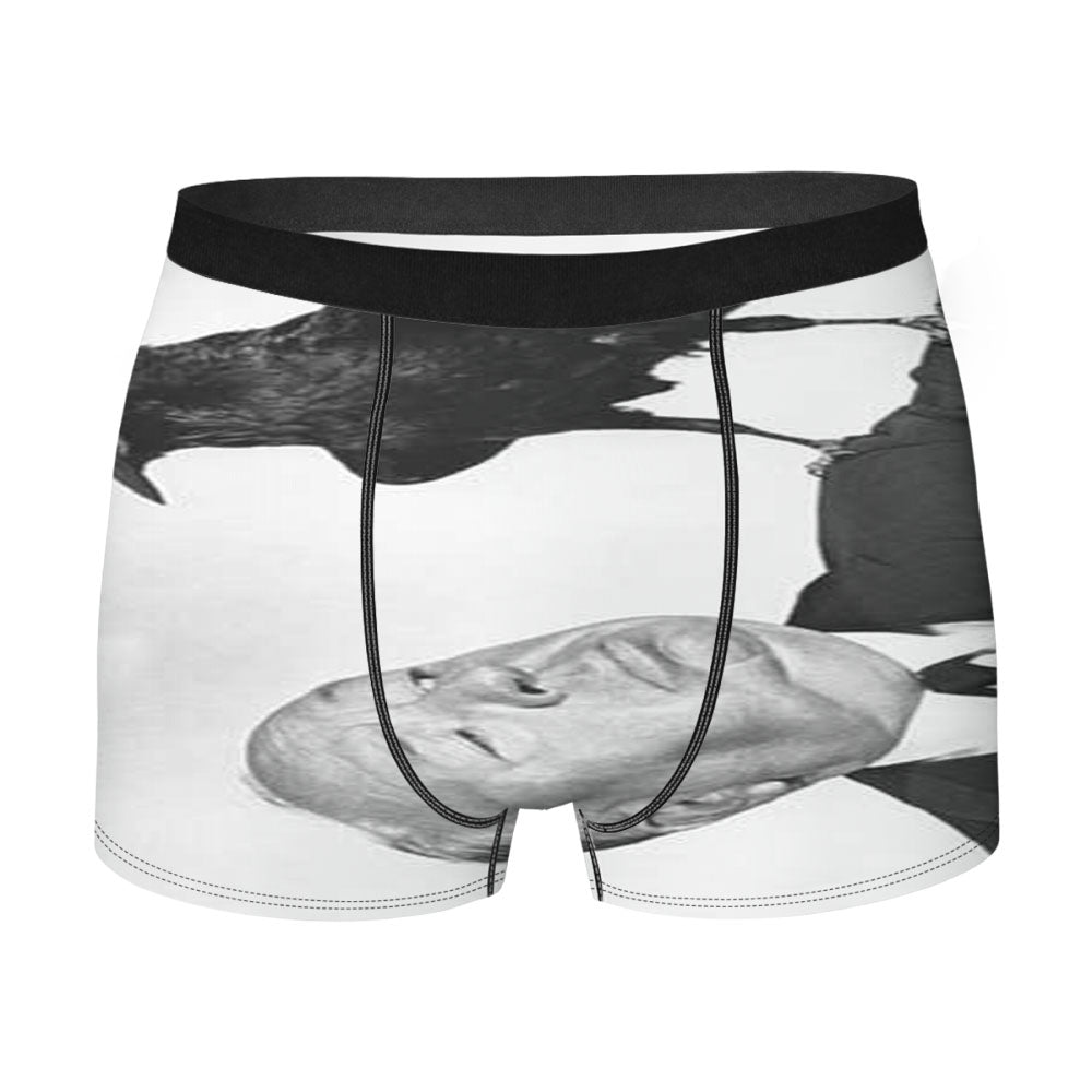 Hitchcock With Bird Men'S Boxer Briefs