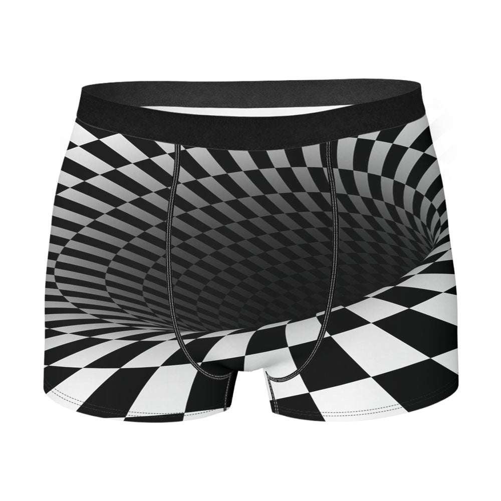 Hole Black White- Men'S Boxer Briefs