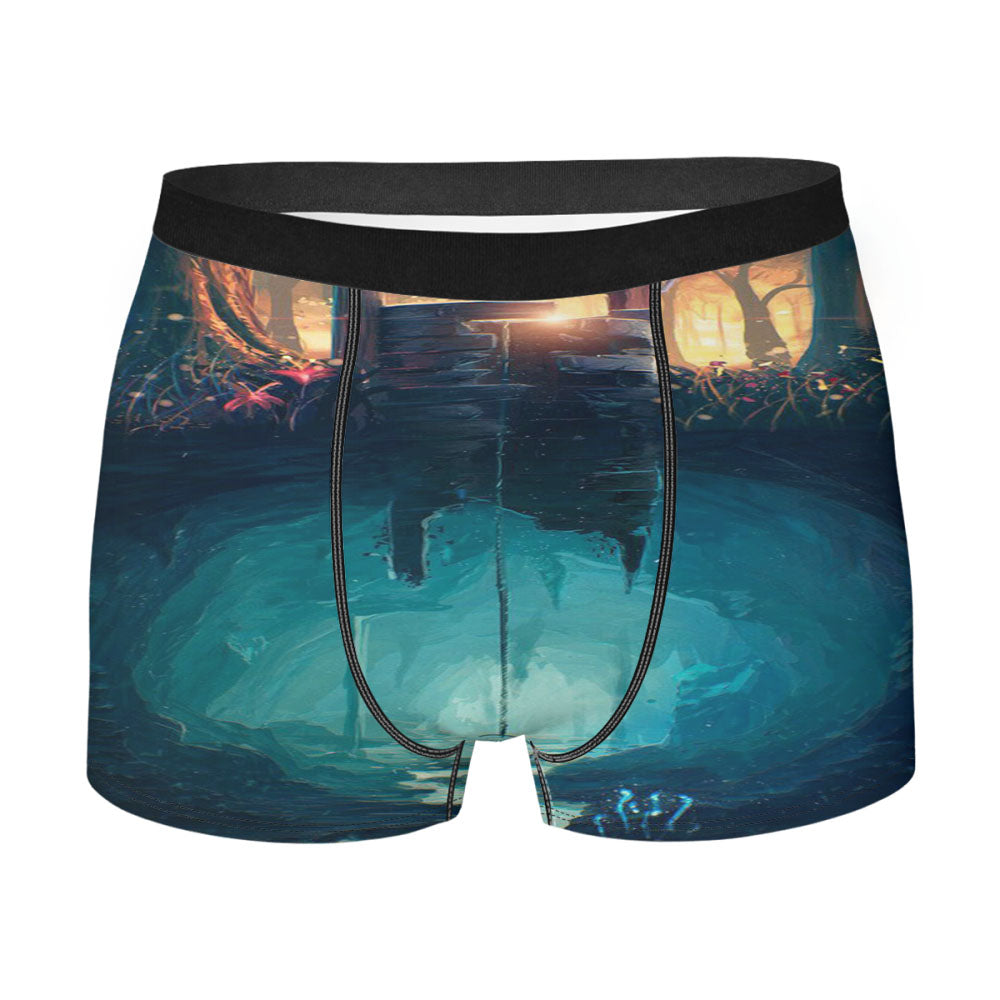 Home Art New Space Men'S Boxer Briefs