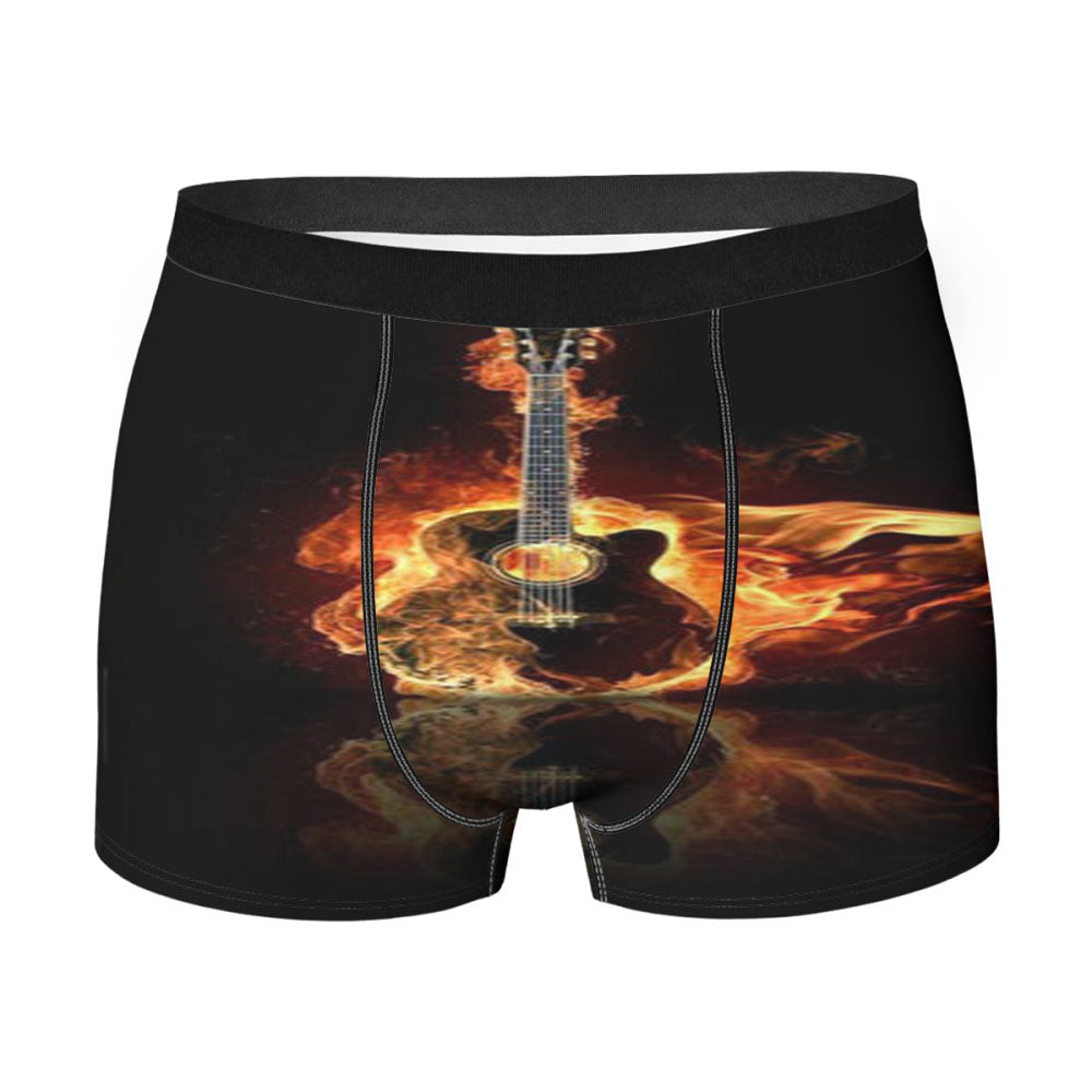 Hot Guitar Flame Men'S Boxer Briefs