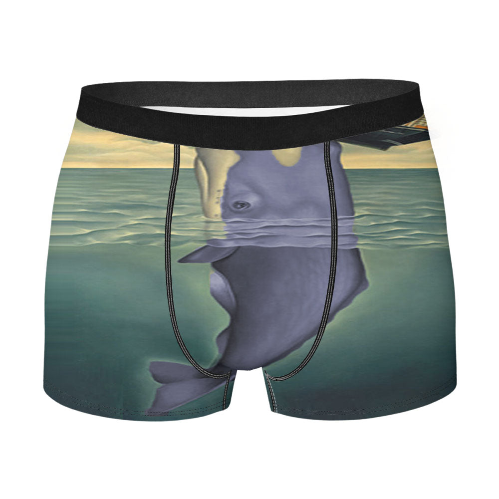 Huge Whale Men'S Boxer Briefs