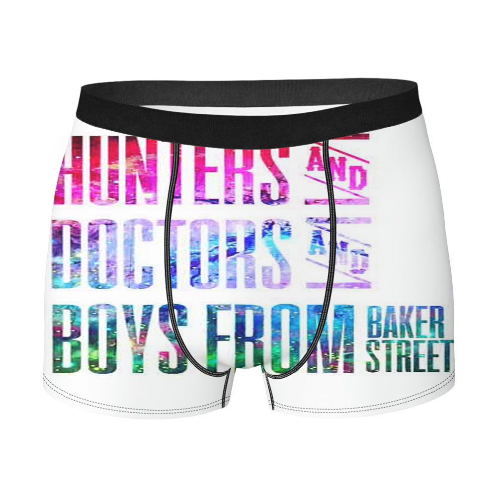 Hunters Doctos Boys Superwholock Quotes Men'S Boxer Briefs