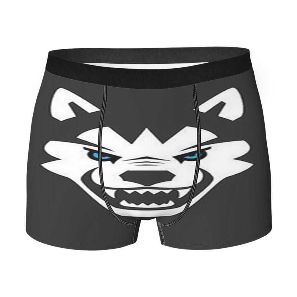 Huskies Mascot Logo Grey Men'S Boxer Briefs