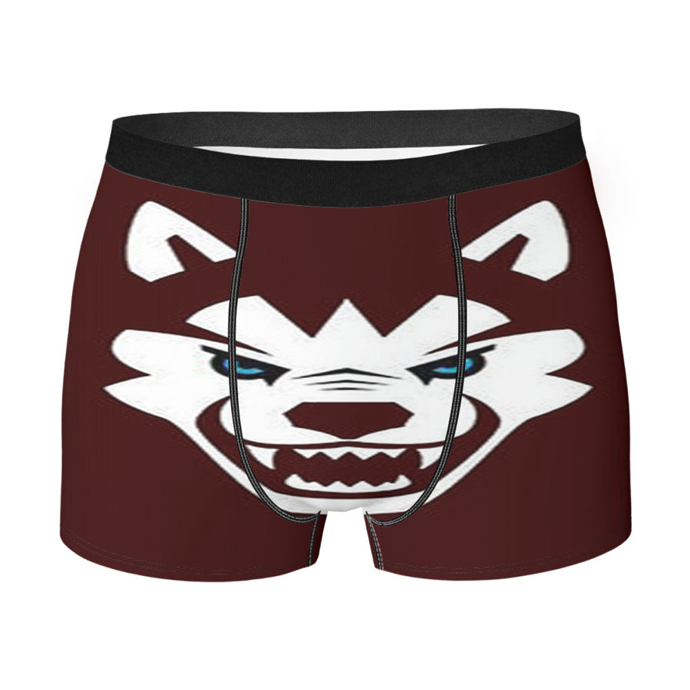 Huskies Mascot Logo Red Men'S Boxer Briefs