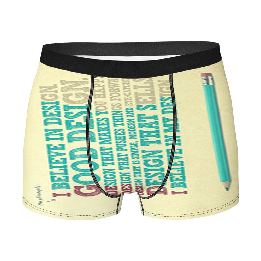 I Believe In Design Men'S Boxer Briefs