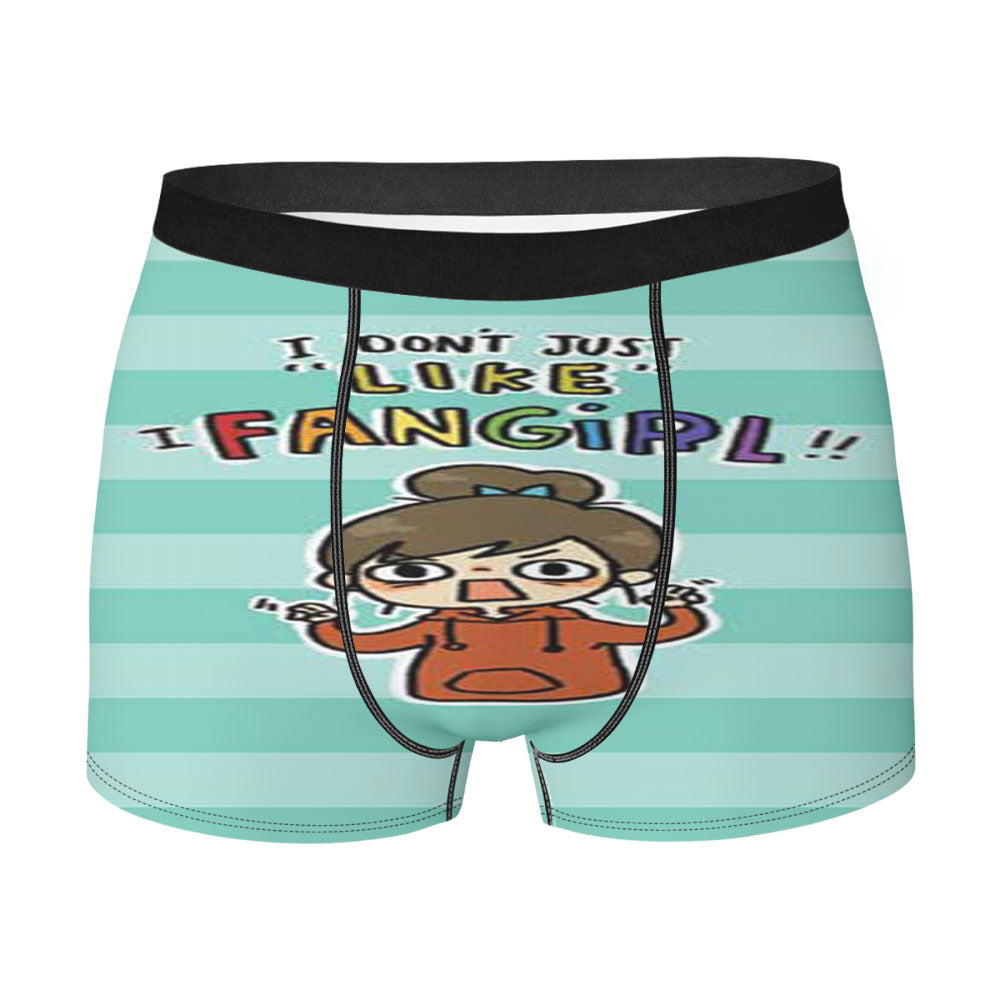 I Fangirl Stripes Men'S Boxer Briefs