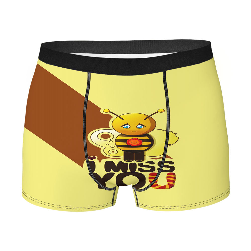 I Miss You Typography Men'S Boxer Briefs