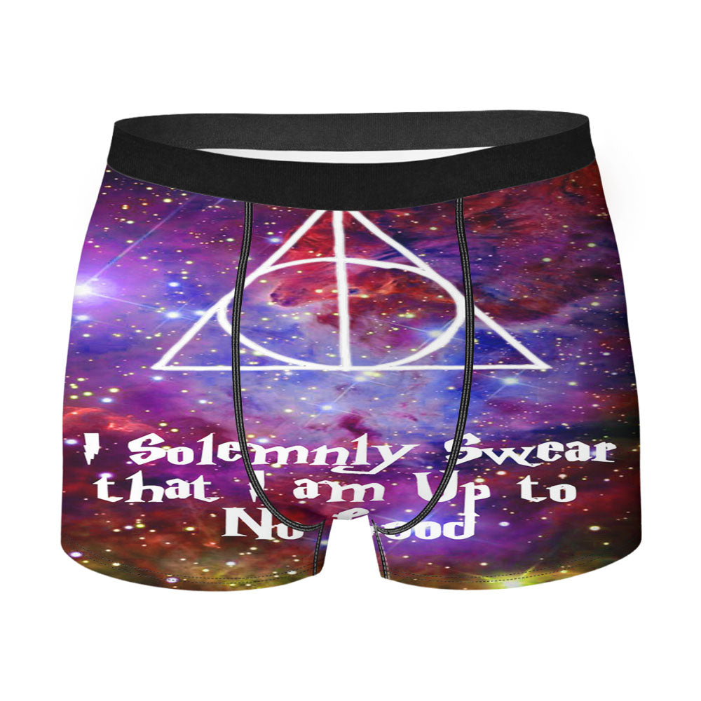 I Solemnly Swear That I Am Harry Potter Galaxy Men'S Boxer Briefs