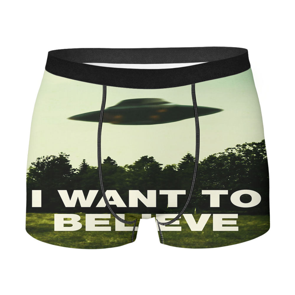 I Want To Believe Men'S Boxer Briefs
