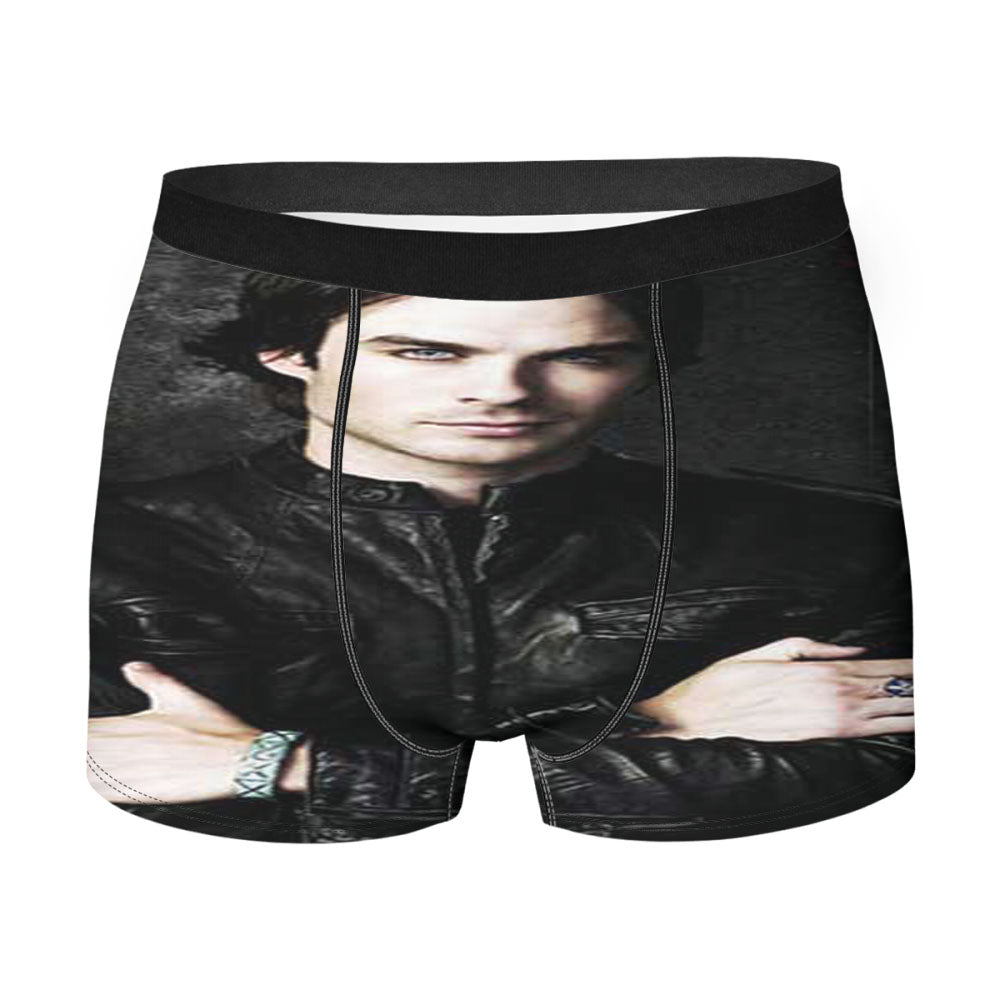 Ian Somerhalder Leather Jacket 2 Men'S Boxer Briefs