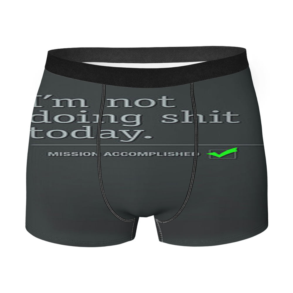 Im Not Doing Shit Today Men'S Boxer Briefs