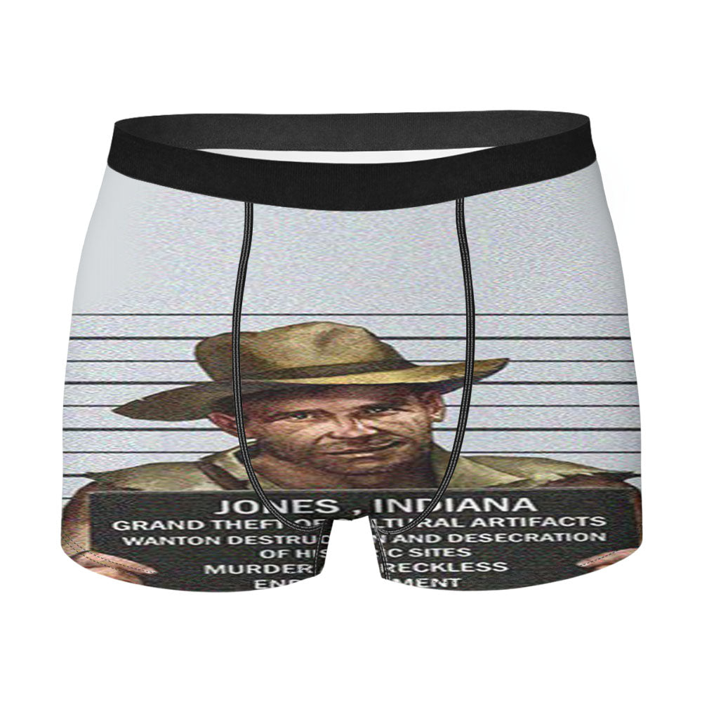 Indiana Jones Mugshot Men'S Boxer Briefs