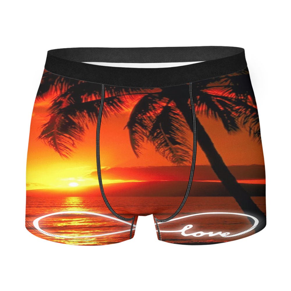 Infinity Love Sunset Beach Men'S Boxer Briefs