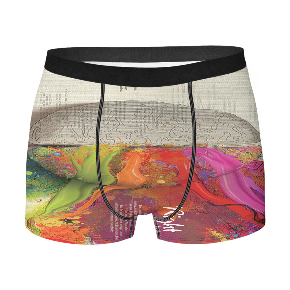 Inside Brain Left Right Properties Men'S Boxer Briefs