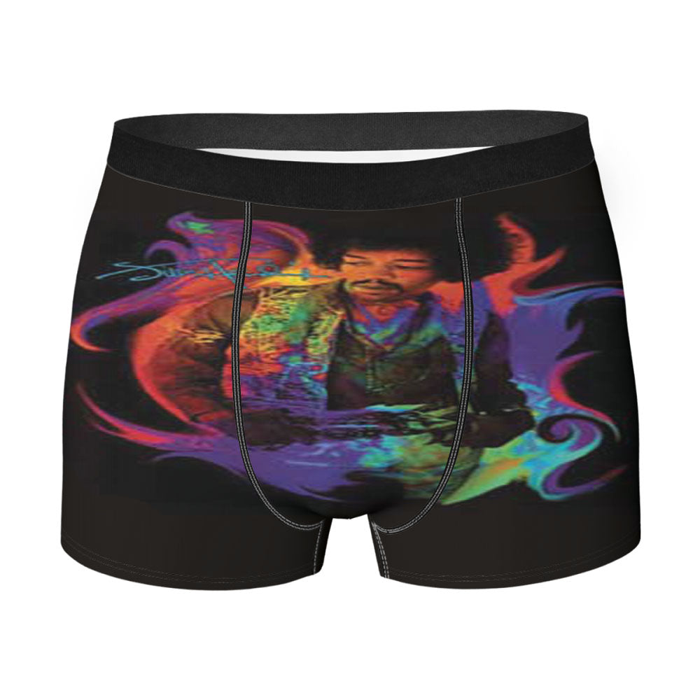 Jimi Hendrix Color Flames Men'S Boxer Briefs
