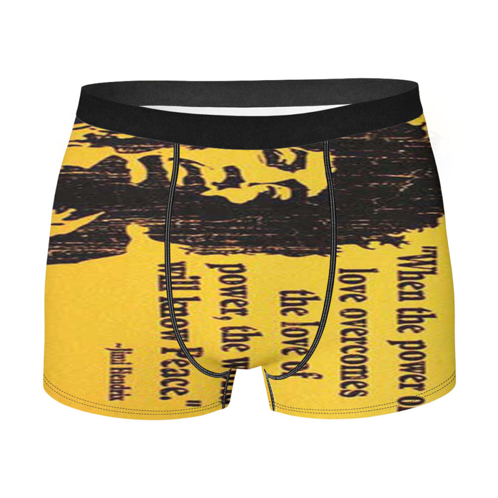 Jimi Hendrix Love Quote Men'S Boxer Briefs