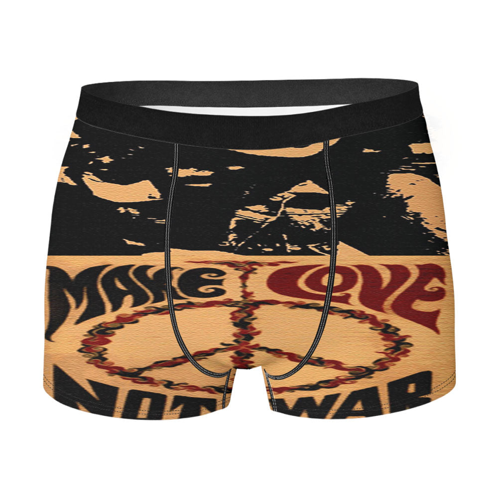 John Lennon Peace And Love Men'S Boxer Briefs