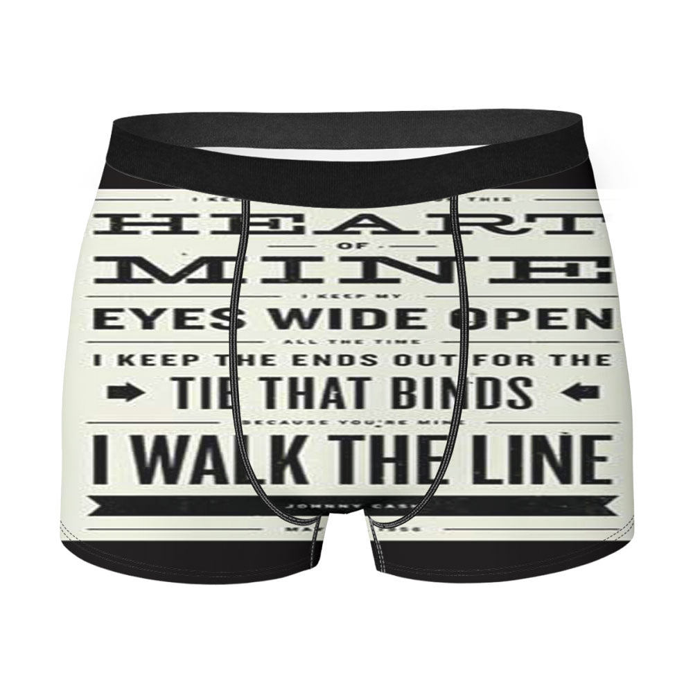 Johnny Cash I Walk The Line Men'S Boxer Briefs