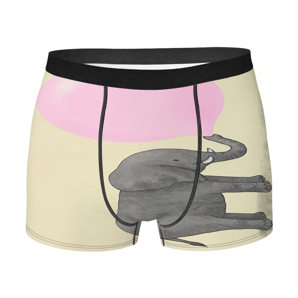 Jumbo Bubble Gum Elephant Men'S Boxer Briefs