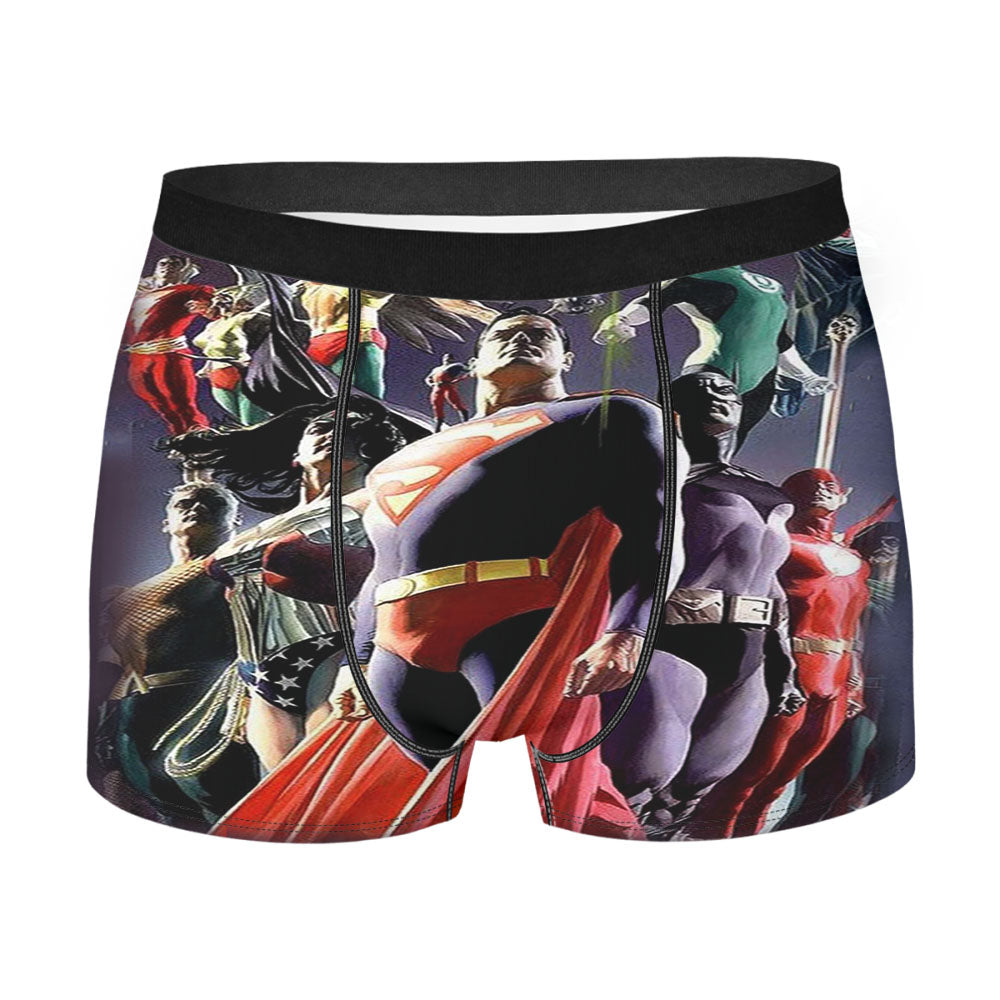 Justice League Of Superhero Men'S Boxer Briefs