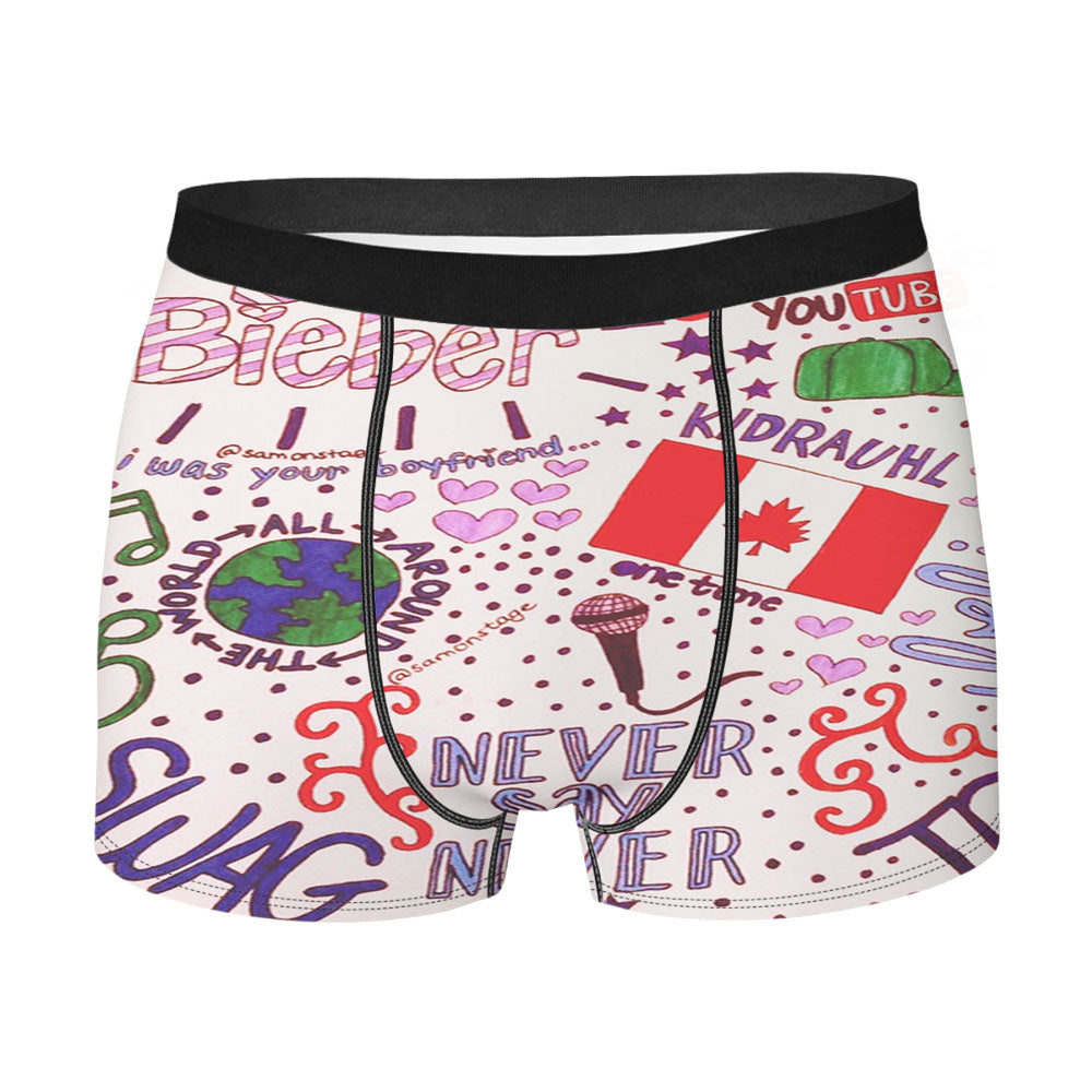 Justin Bieber Collage Art Men'S Boxer Briefs