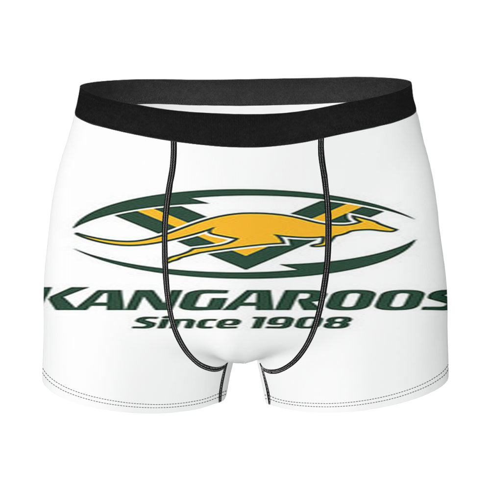 Kangaroos Since 1980 Logo White Men'S Boxer Briefs