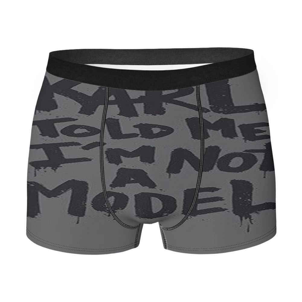 Karl Told Me I M Not A Model Men'S Boxer Briefs