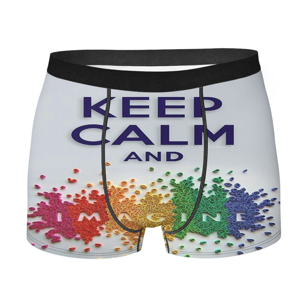 Keep Calem And Imagine Men'S Boxer Briefs