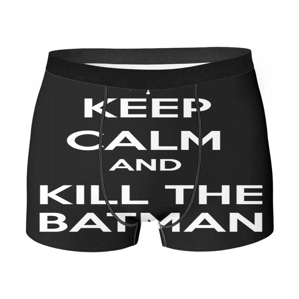 Keep Calm And Kill The Batman Black Men'S Boxer Briefs