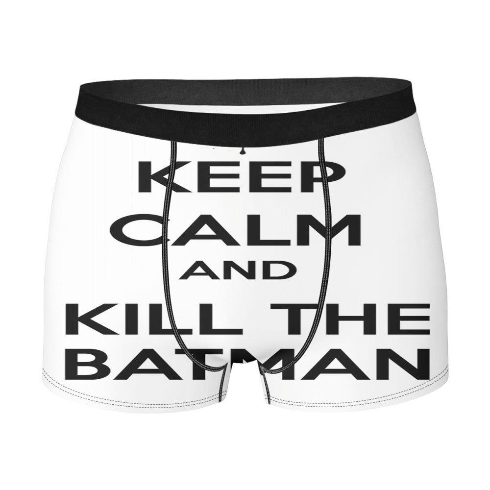 Keep Calm And Kill The Batman White Men'S Boxer Briefs