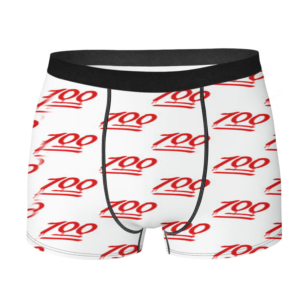 Keep It One Hunnit 100 Emoji Men'S Boxer Briefs