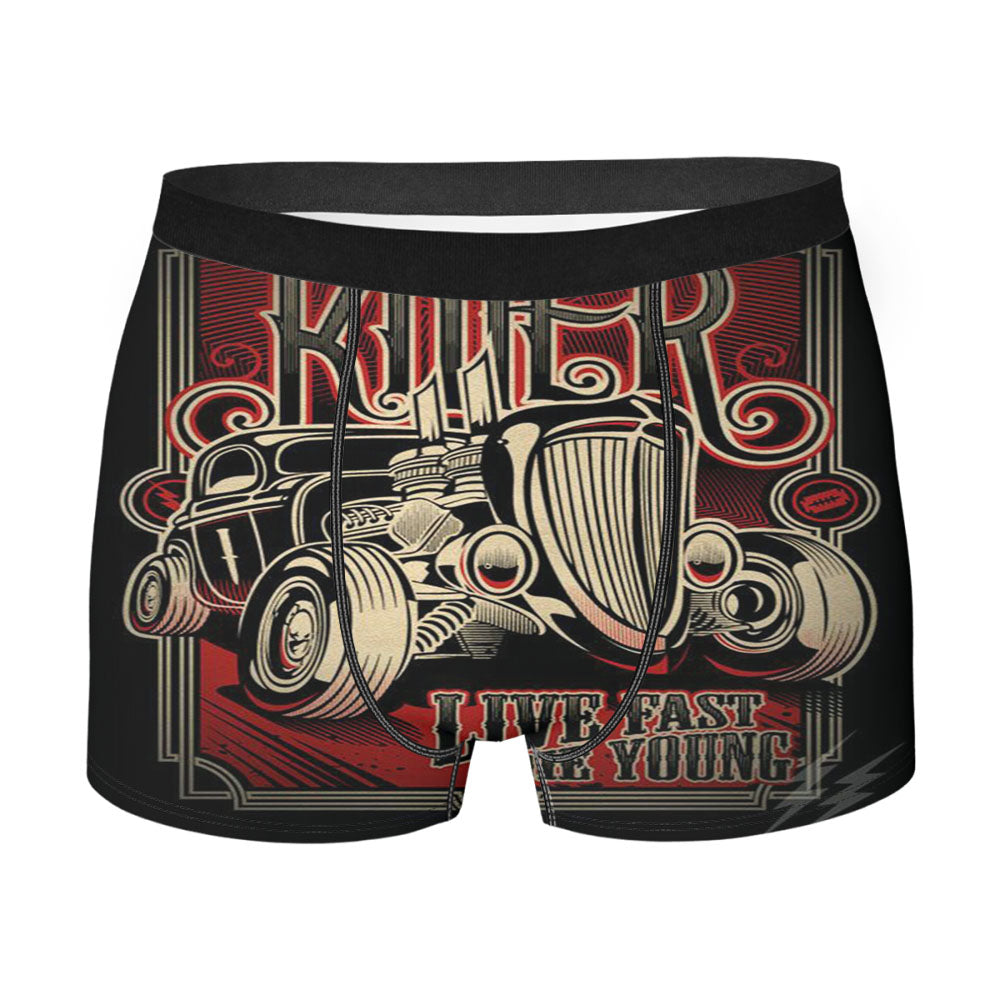 Killer Live Fast Die Young Men'S Boxer Briefs
