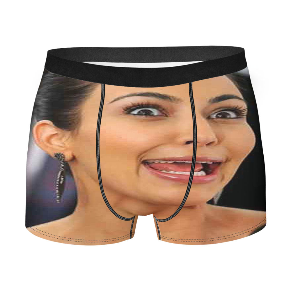 Kim Kardashian Funny Face Men'S Boxer Briefs