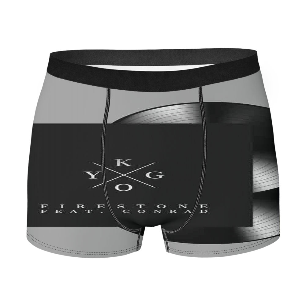 Kygo Black And White Firestone Men'S Boxer Briefs