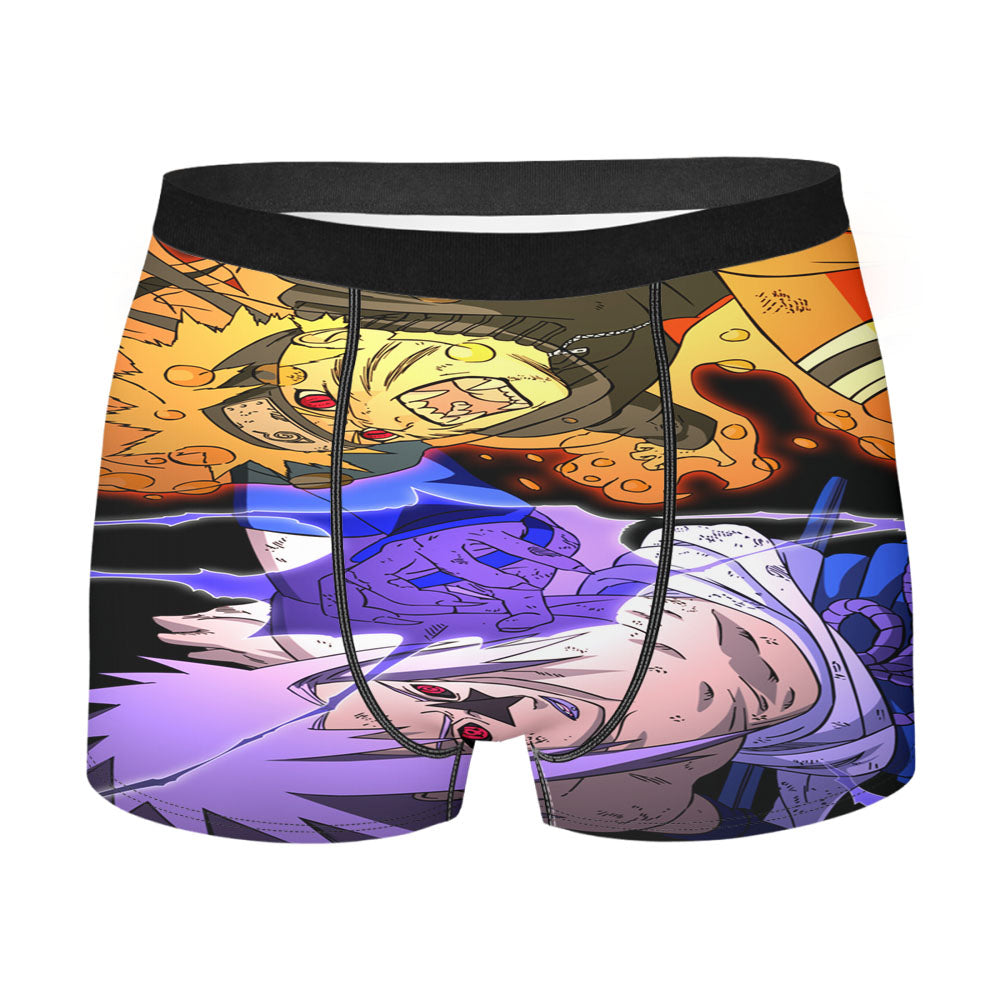 Naruto And Sasuke Men'S Boxer Briefs