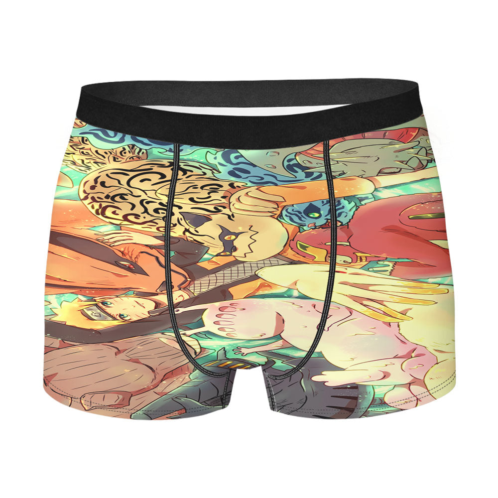 Naruto Cartoon Art Men'S Boxer Briefs